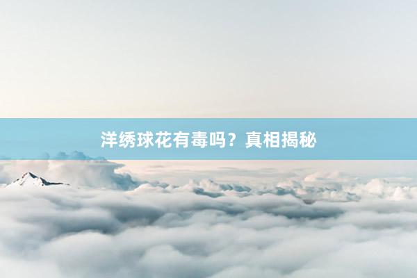 洋绣球花有毒吗？真相揭秘